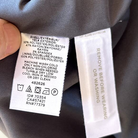 Ann Taylor The Tall Hutton Blazer Houndstooth Knit Stretch Workwear 12 NWT - Picture 7 of 7